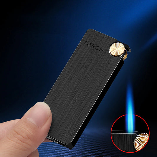 "Ultimate 2020 Turbo Jet Lighter - Sleek Metal Design, Windproof, Perfect for Cigars and Cigarettes - Must-Have Gadget for Stylish Men!"