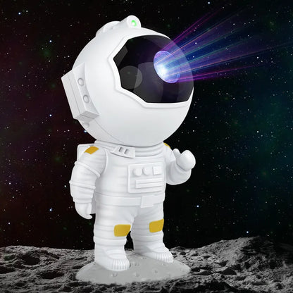 "Transform Your Space into a Mesmerizing Galaxy with Our Astronaut Galaxy Starry Projector Lamp - Perfect Night Light for a Magical Bedroom Ambiance and a Unique Gift for Kids!"