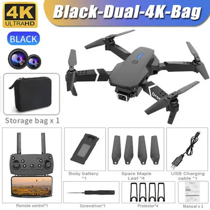 "Experience Aerial Photography Like Never Before with the New E88Pro RC Drone - 4K Professional Camera, Foldable Design, and WiFi FPV for Captivating Shots!"