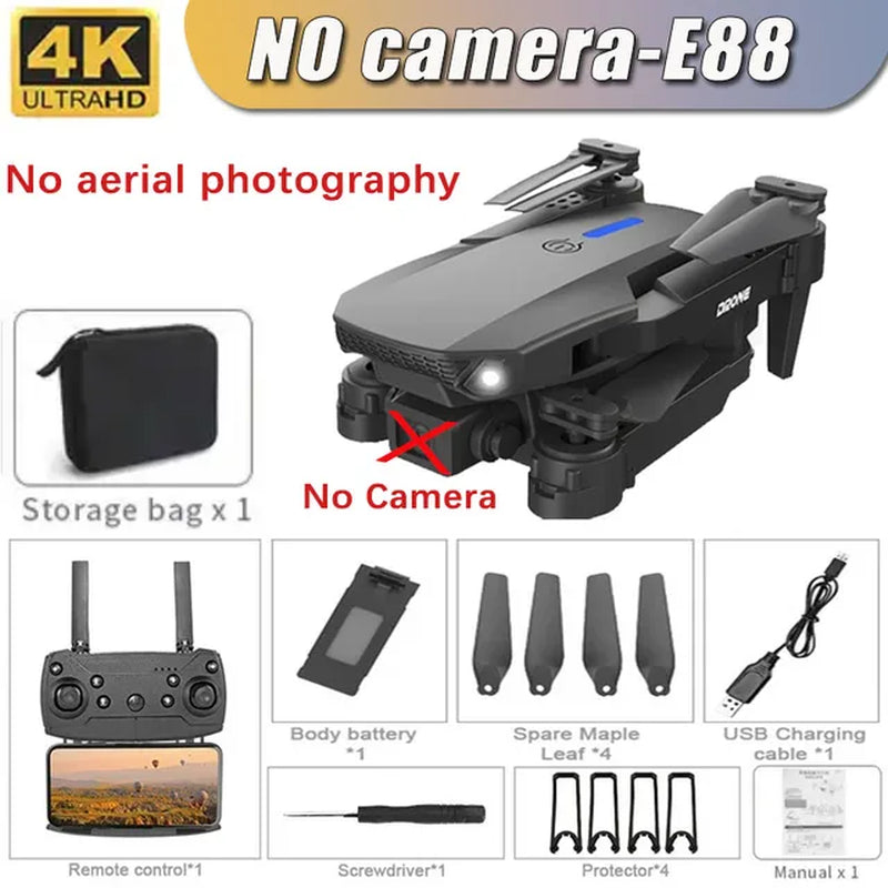 "Experience Aerial Photography Like Never Before with the New E88Pro RC Drone - 4K Professional Camera, Foldable Design, and WiFi FPV for Captivating Shots!"