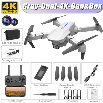 "Experience Aerial Photography Like Never Before with the New E88Pro RC Drone - 4K Professional Camera, Foldable Design, and WiFi FPV for Captivating Shots!"